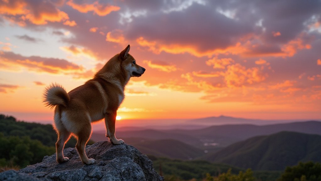 shiba inu triangle breakout